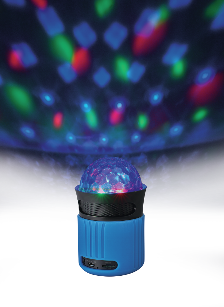 Dixxo Go Wireless Bluetooth Speaker With Party Lights Clipart (730x1000), Png Download