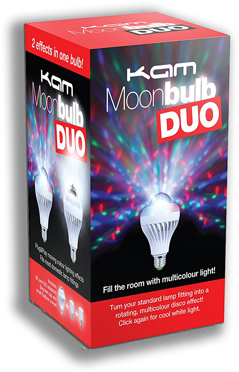 Kam Moonbulb Duo Party Lights - Flyer Clipart (1192x1500), Png Download