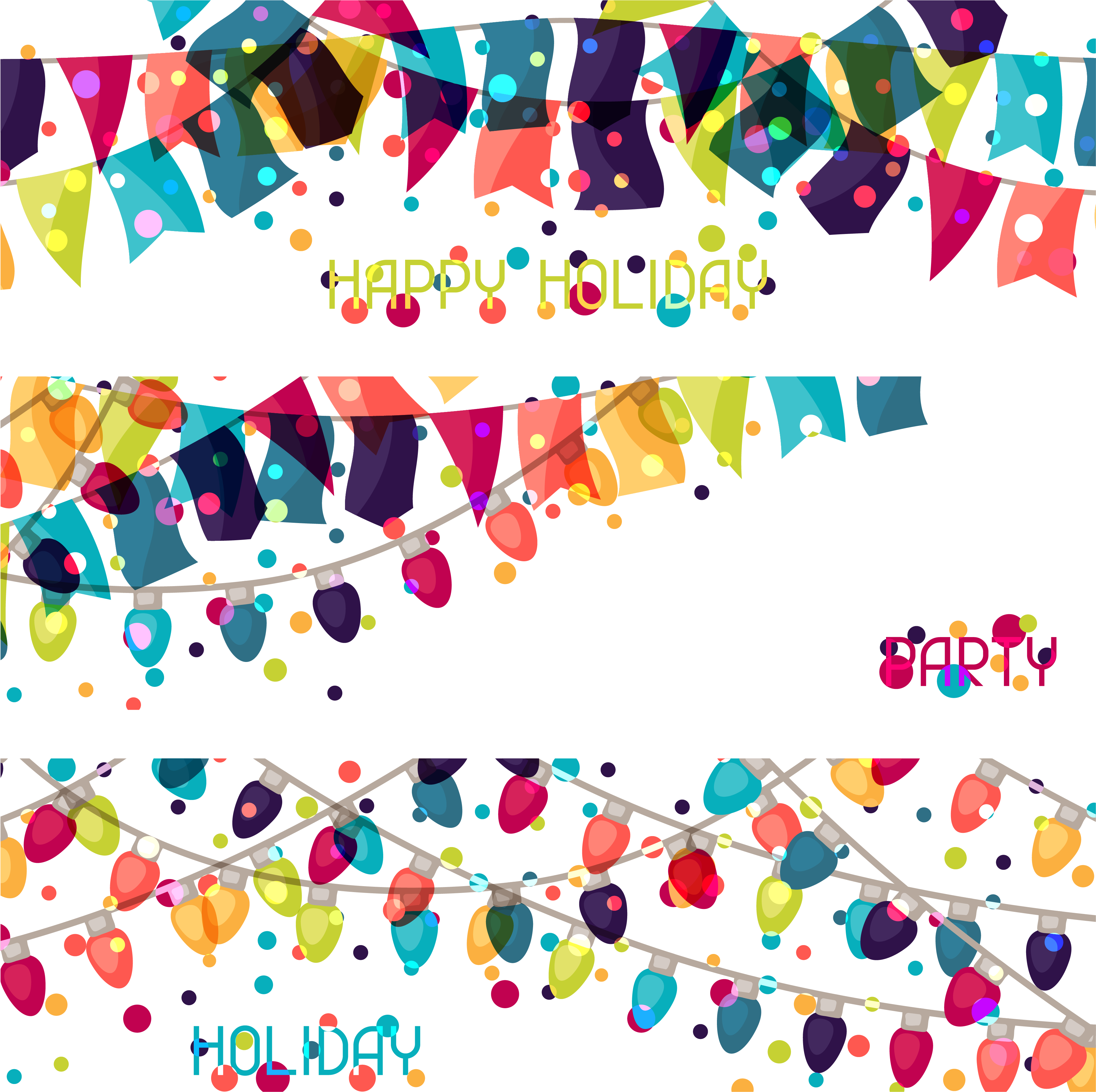 3882 X 3786 15 - Holiday Banner Vector Clipart (3882x3786), Png Download