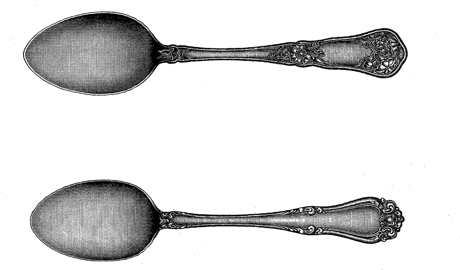 Digital Stamp Design Free Silverware Stamps Forks Clipart (1546x907), Png Download