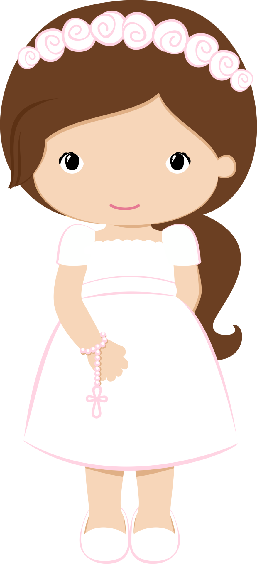 Ver Todas Las Imágenes De La Carpeta Png - First Communion Girl Clipart Transparent Png (876x1920), Png Download
