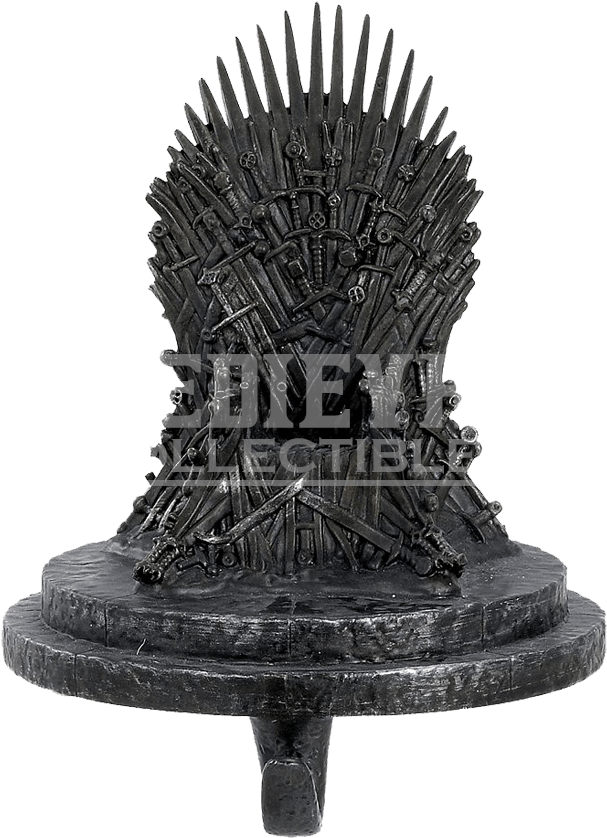 Game Of Thrones Iron Throne Stocking Hanger Clipart (607x838), Png Download
