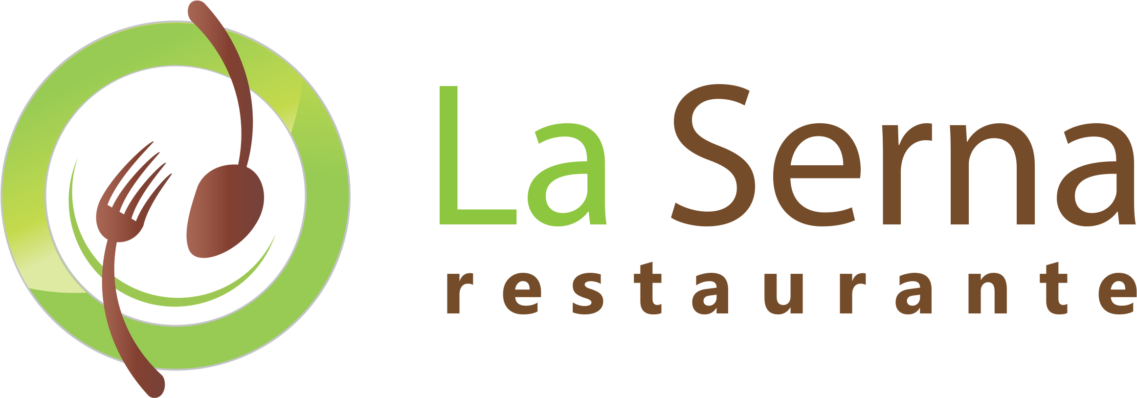 Restaurante La Serna - Logos De Restaurantes Png Clipart (2419x877), Png Download