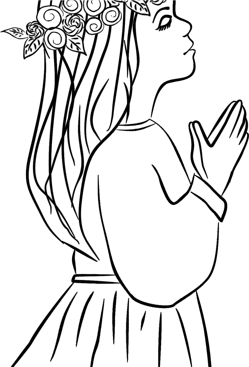 Catholic Drawing First Communion Clip Art Transparent - Png Download (834x1225), Png Download