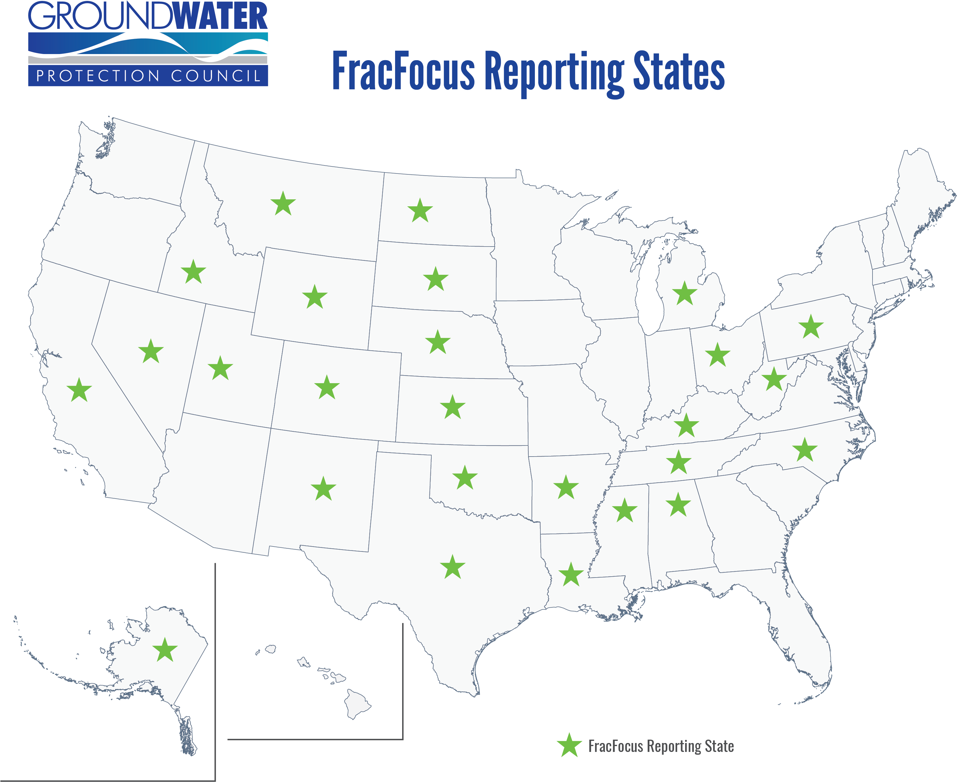Fracfocus Reporting States 2 7 18 01 Clipart (3300x2717), Png Download