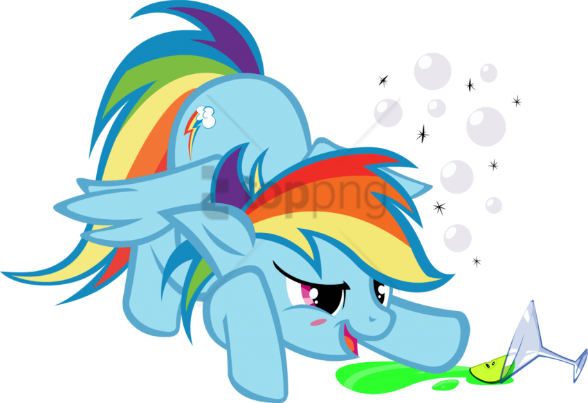 Free Png Download Mlp Rainbow Dash Drunk Png Images - Mlp Rainbow Dash Drunk Clipart (850x583), Png Download