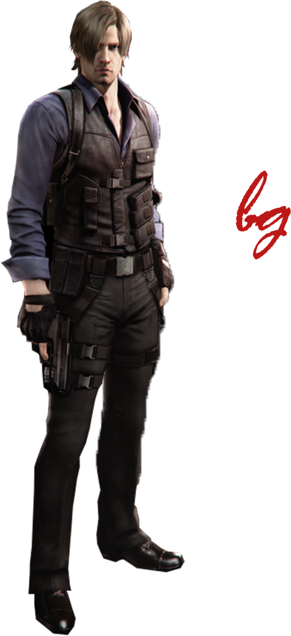 Kennedy Png Background Image - Leon Kennedy Clipart (900x1269), Png Download