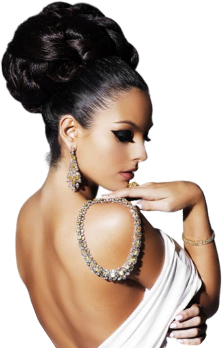 Mujer Png - Miss Universe Hair Bun Clipart (520x785), Png Download