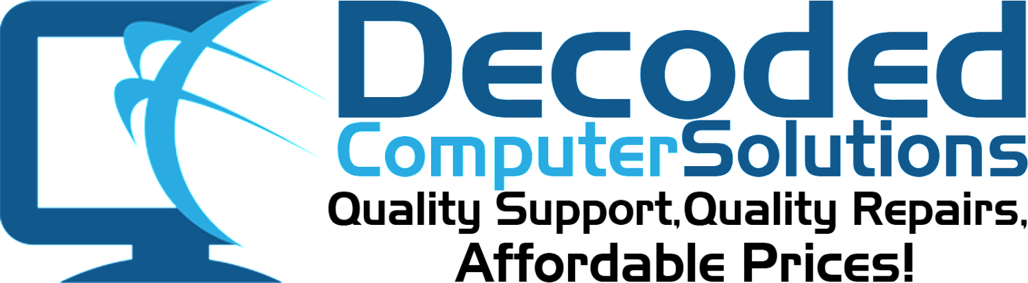 Decoded Computer Solutions - Repair Phone Logo Free Png Clipart (1500x414), Png Download