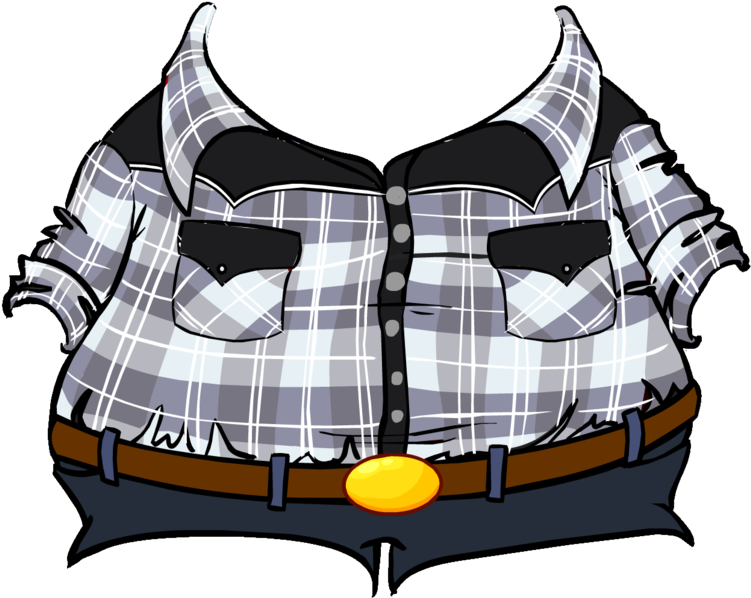 Shirt Clipart Checkered Shirt - Png Download (760x600), Png Download
