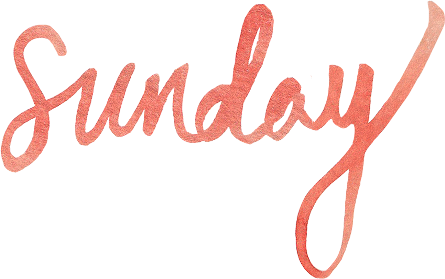 Jenallyson Watercolor Sunday Clipart (1200x675), Png Download