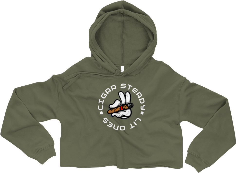 “lit Ones” Crop Hoodie - Sweatshirt Clipart (1000x1000), Png Download