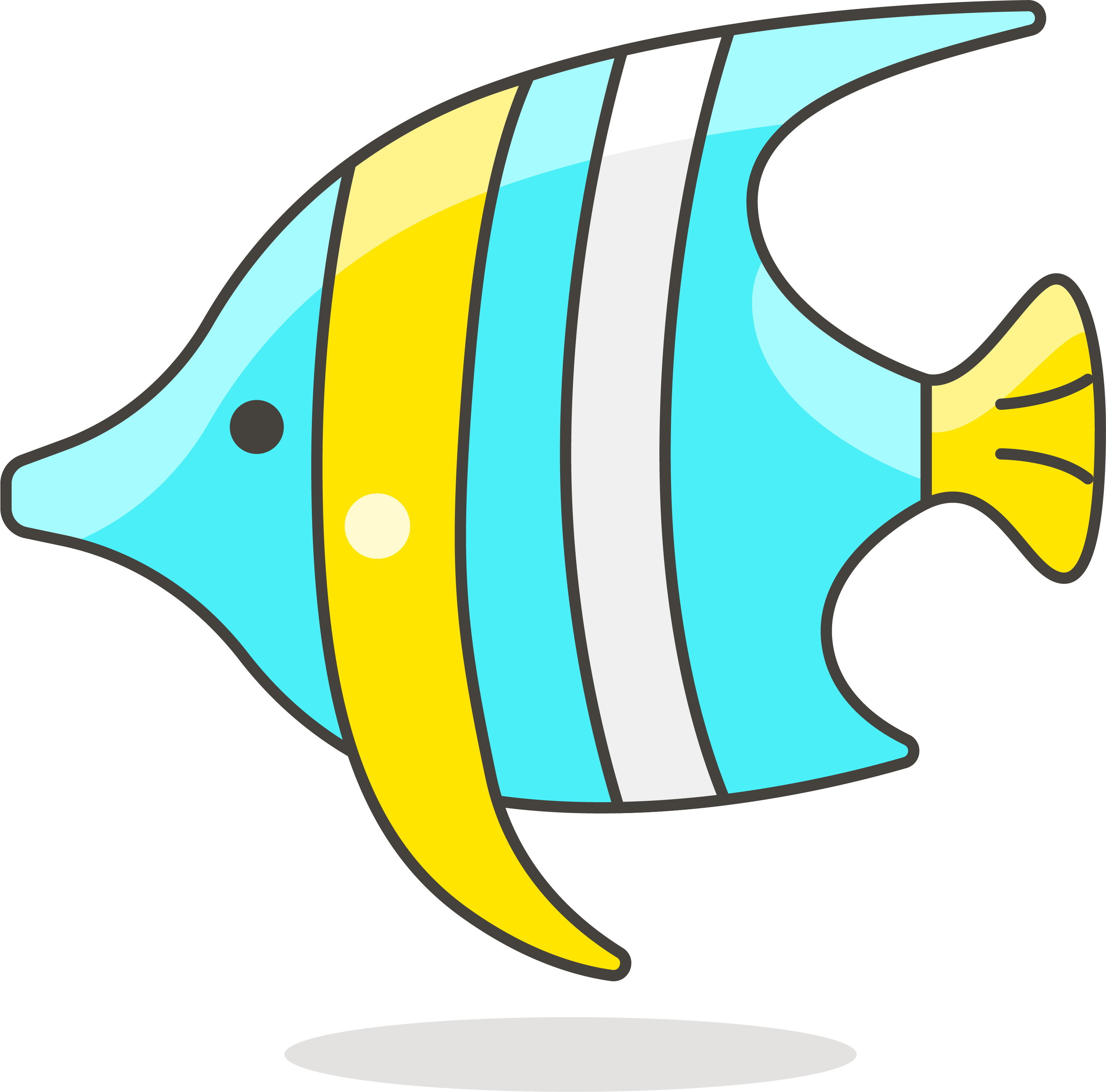 Fish Clip Art Simple Lovely - Cartoon Tropical Fish Clipart - Png Download (2944x2909), Png Download