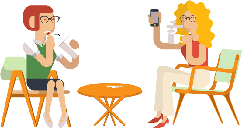 Freeuse Download Tourist Clipart Woman Traveler - Drink Coffee Clipart Png Transparent Png (800x430), Png Download