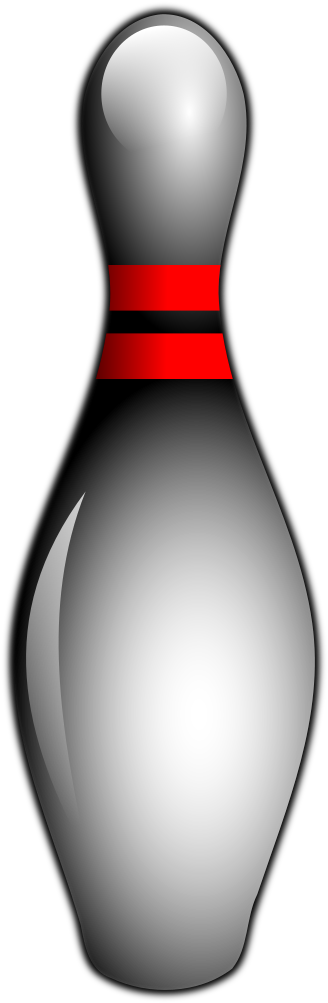 Svg Library Stock - Ten-pin Bowling Clipart (1697x2400), Png Download