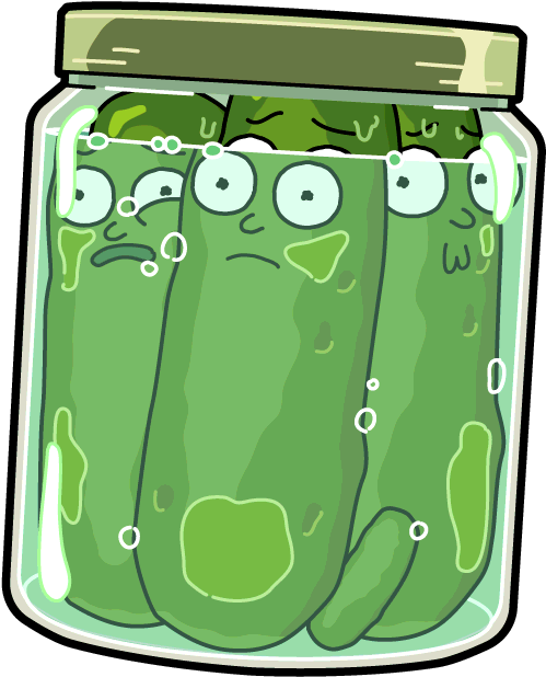 Clip Art Transparent Library Pickled Morty Rick And - Pocket Mortys Pickle Morty - Png Download (502x650), Png Download