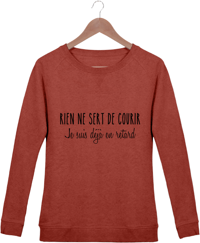 Sweat Shirt Femme Stella Trips Les Retardatairesa - Long-sleeved T-shirt Clipart (690x850), Png Download