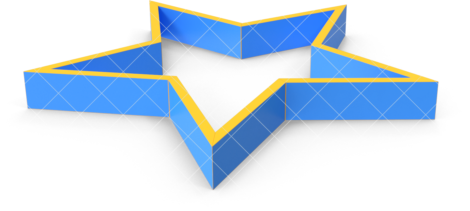 #blue #yellow #flag #hollow #country #shape #ukraine - Art Paper Clipart (2048x2048), Png Download