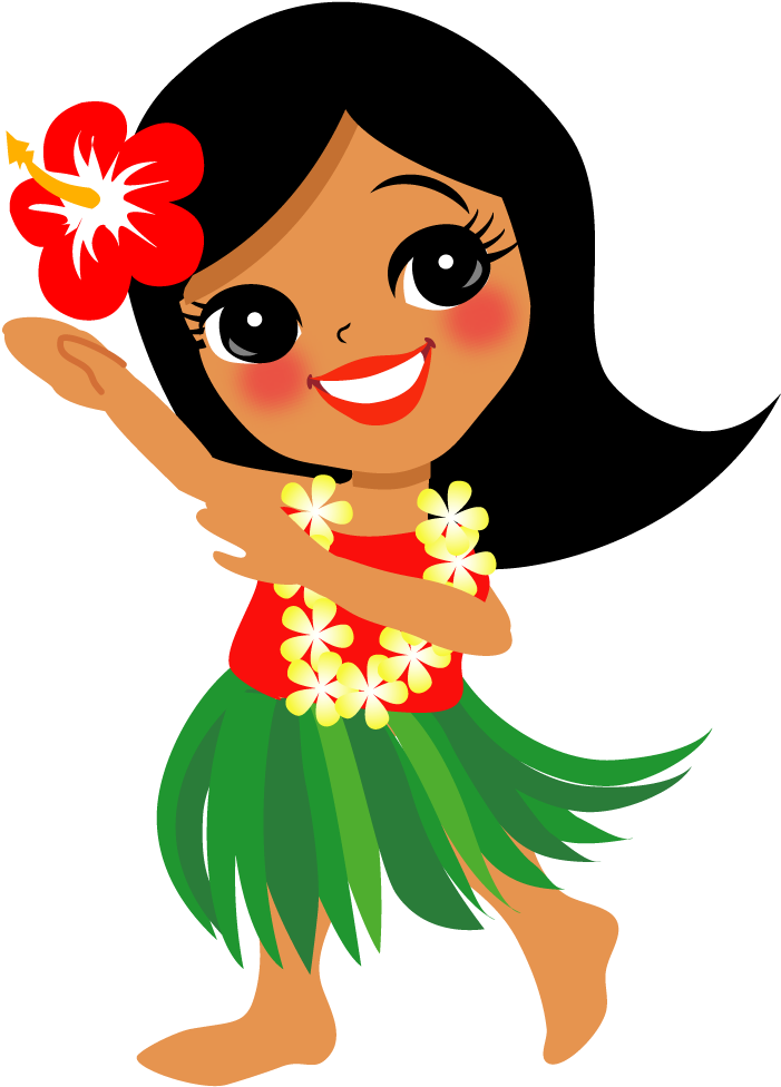 Clip Art Freeuse Stock Hawaiian Dancer Clipart - Clip Art Hula Dancer - Png Download (701x976), Png Download