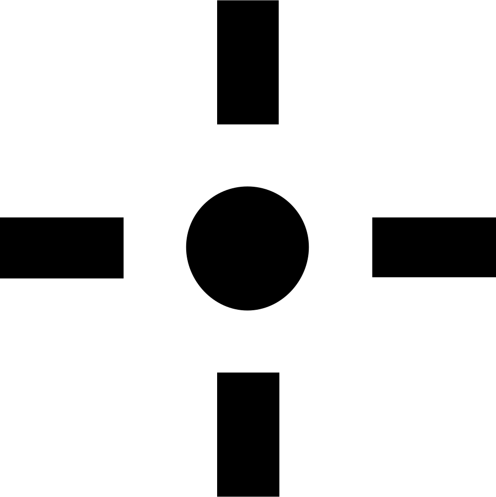 Si Glyph Cross Hair Comments Clipart (980x982), Png Download