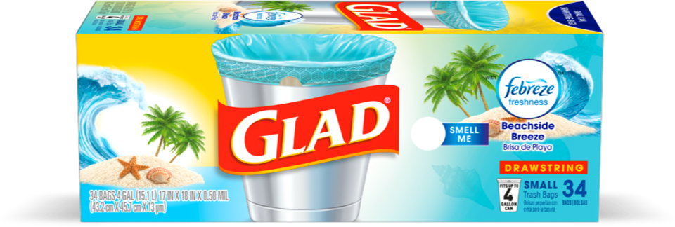 Small Scented Garbage Bags Clipart (960x324), Png Download