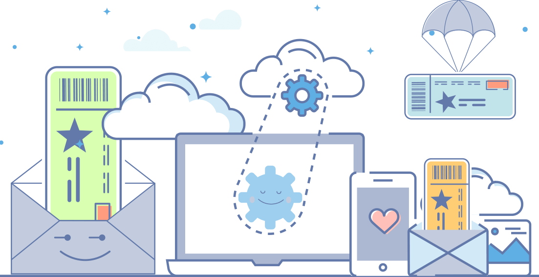 Print Tickets Clipart (1103x567), Png Download