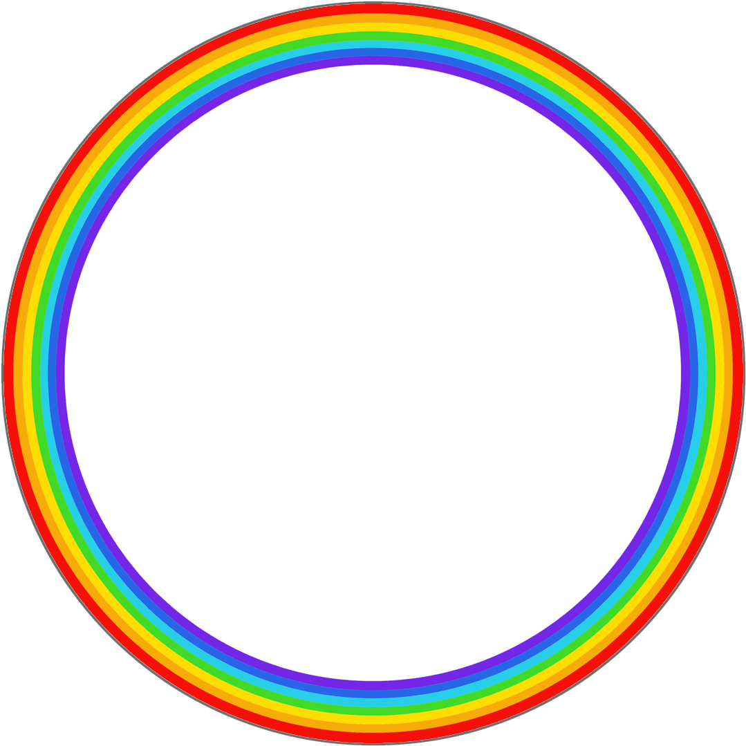 Rainbow Circle Clipart (1134x1134), Png Download