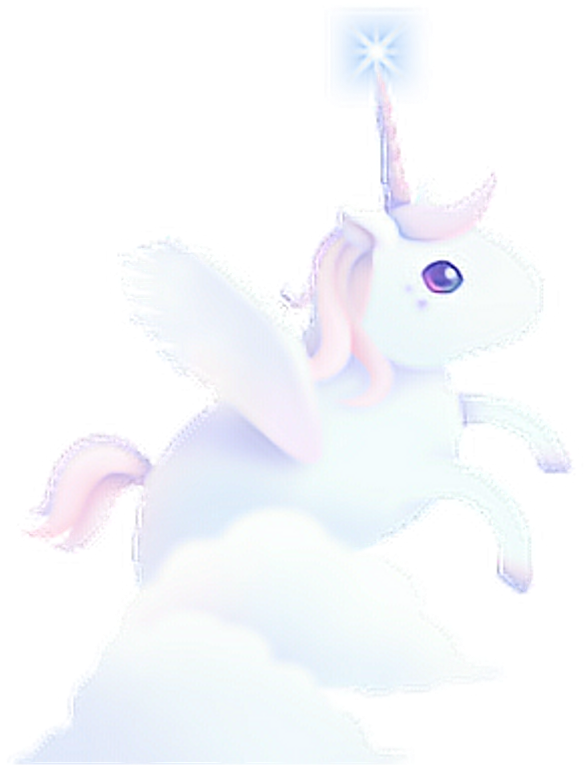 獨角獸 Dreamy Cute Unicorn Fancy Colorful Watercolor Ligh Clipart (584x765), Png Download