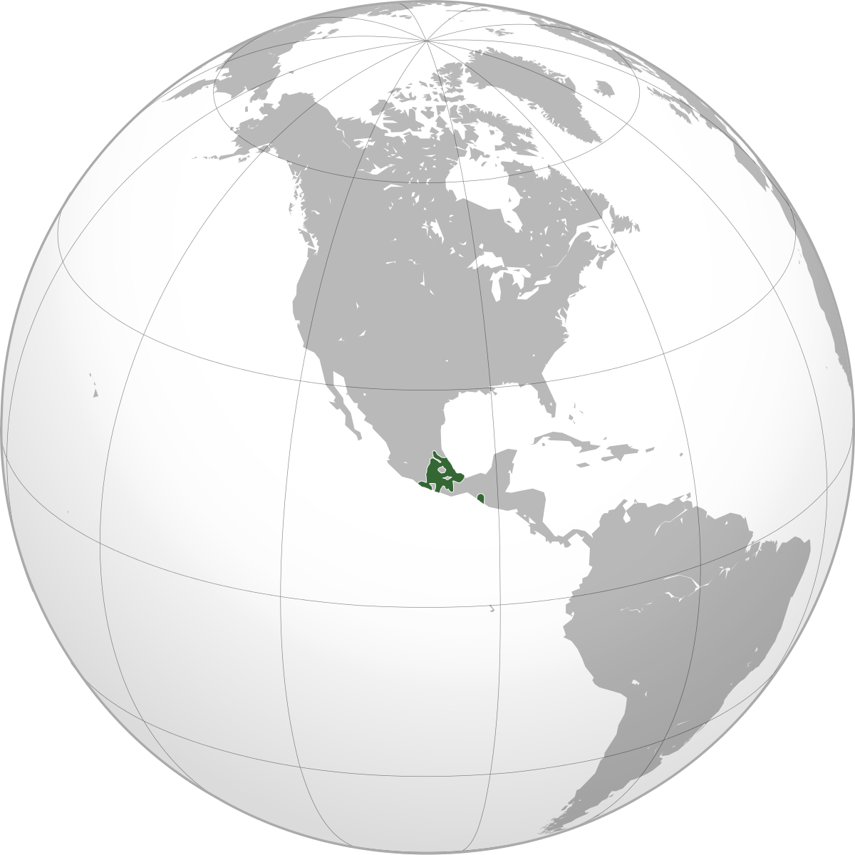 Mexico En El Continente Americano Clipart (1200x1200), Png Download