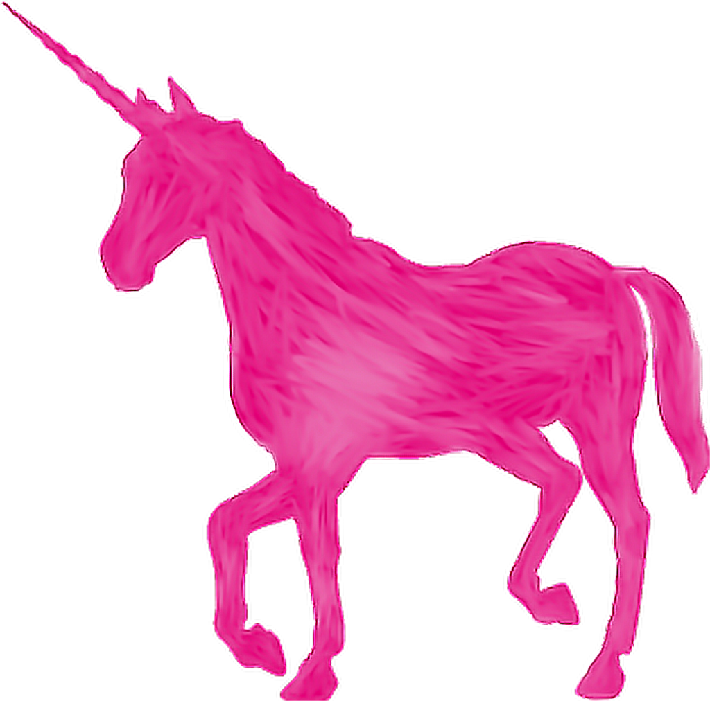 #unicorn #cute #tumblr #png #remixit - Unicorn Silhouette Clipart (1024x1012), Png Download