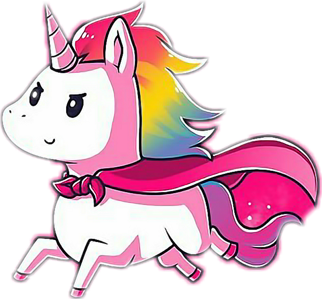 Ftestickers Unicorn Cute Lovely Super Magic Sparkles - Cute Super Cute Unicorn Clipart (1024x953), Png Download