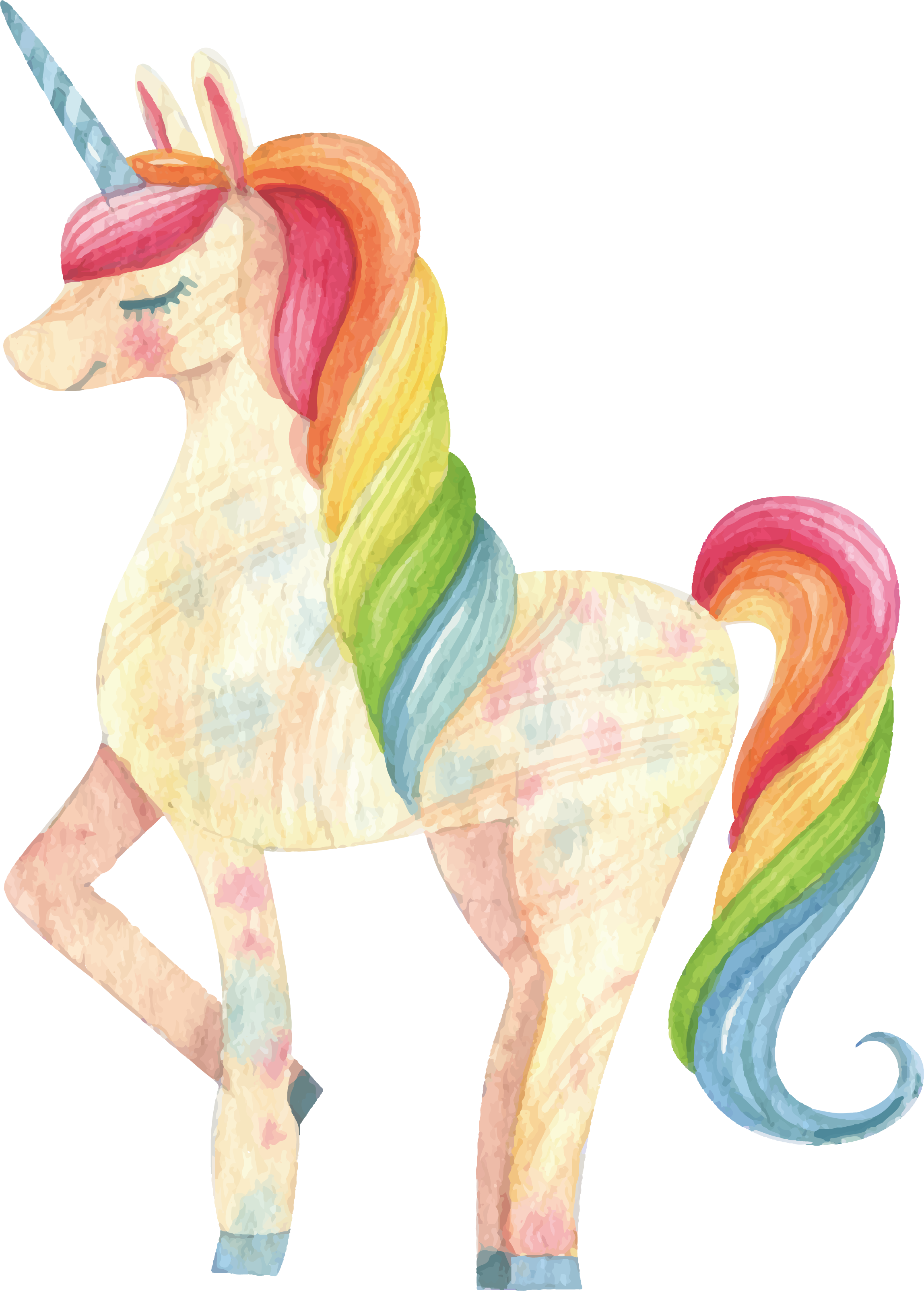 Unicórnio Unicorn Birthday Parties, Unicorn Party, - Elegant Unicorn Art Clipart (2296x3206), Png Download