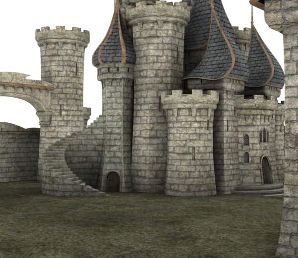 Kingdom Scene Clipart (600x521), Png Download