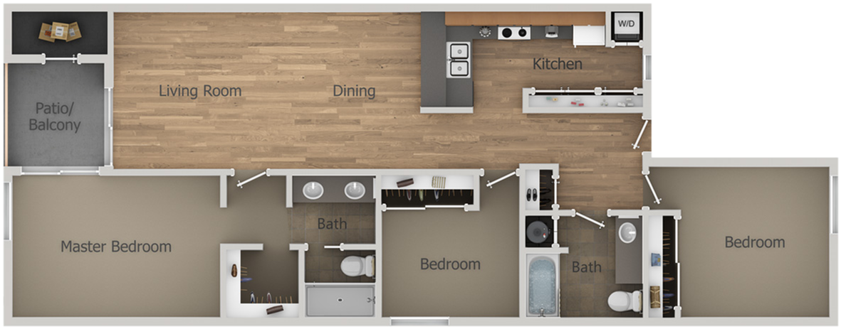 All - Floor Plans3x2 Clipart (1280x960), Png Download