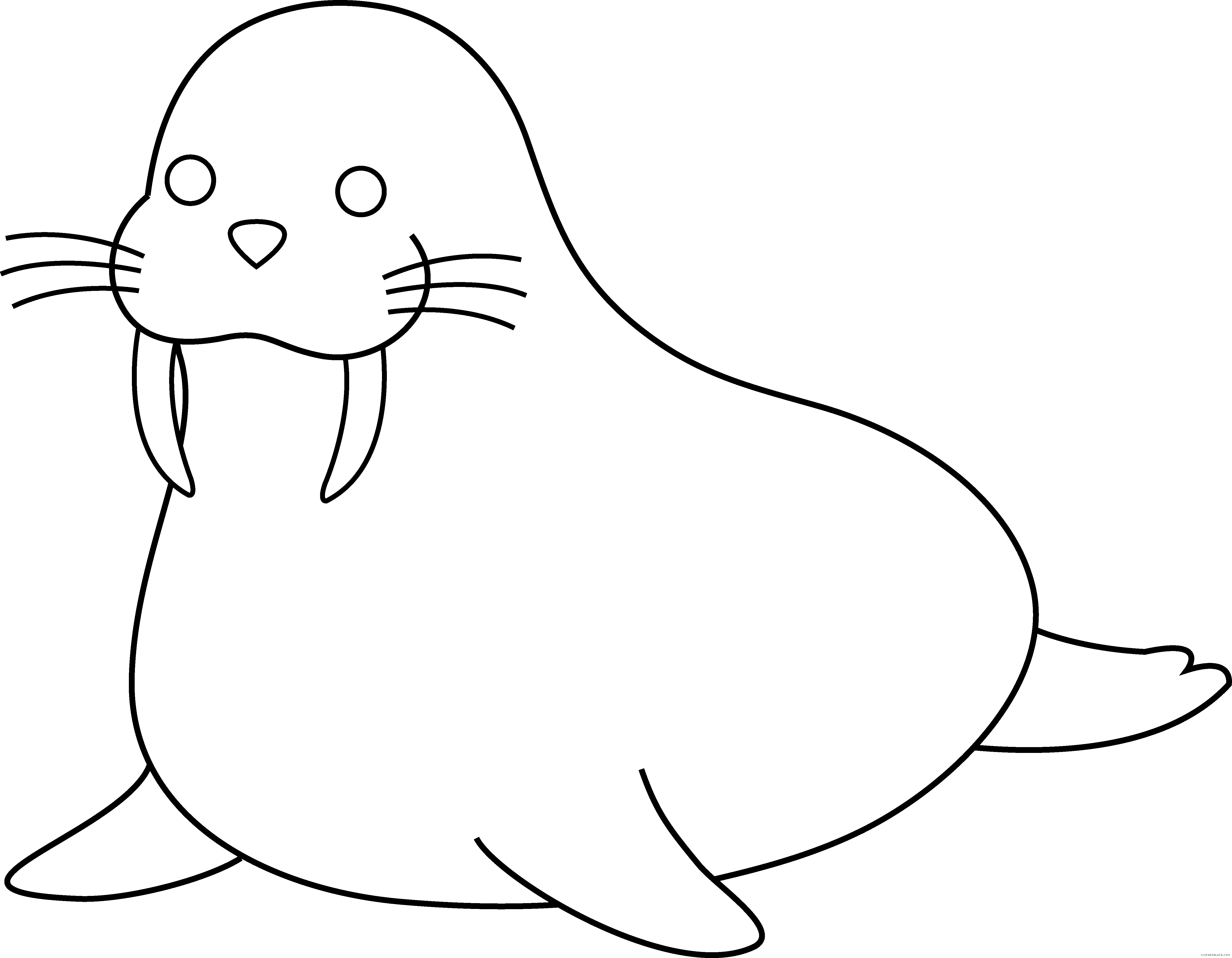 Walrus Clipart Grey Thing - Png Download (5296x4120), Png Download