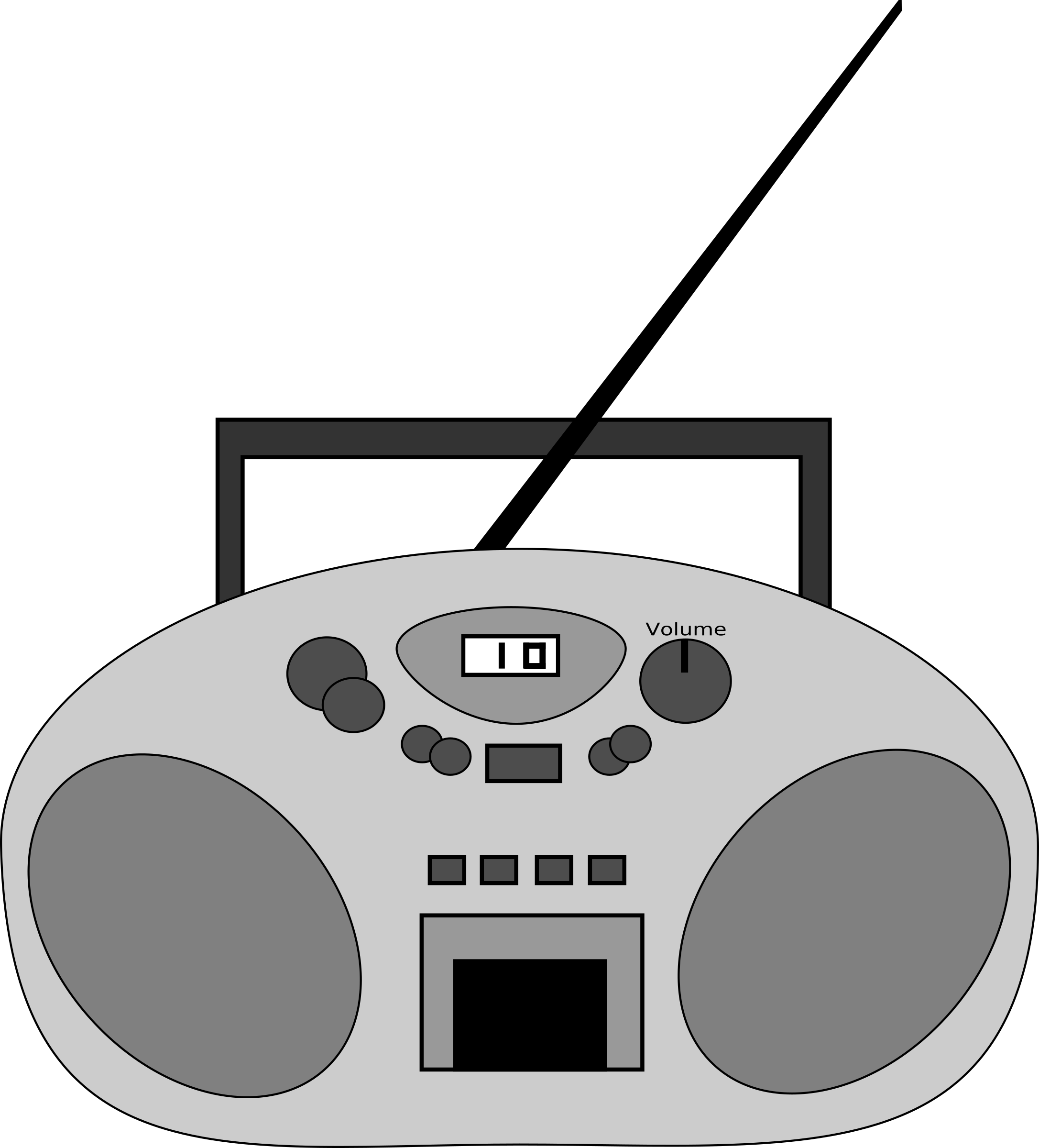 This Free Icons Png Design Of Radio Png Clipart (2173x2400), Png Download