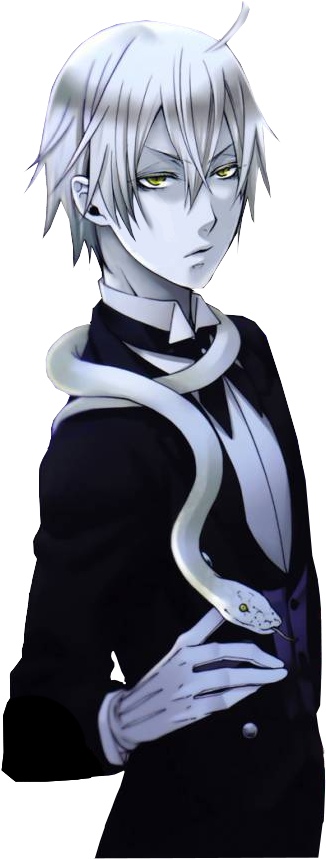 Black Butler 3, Black Butler Anime, Sebaciel, Black - Snake Kutoshitsuji Clipart (399x868), Png Download