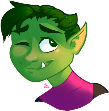 Beastboy - Cartoon Clipart (531x693), Png Download