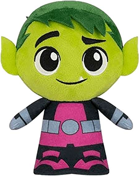 Beast Boy 7" Plush - Teen Titans Go Beast Boy Plush Clipart (600x600), Png Download