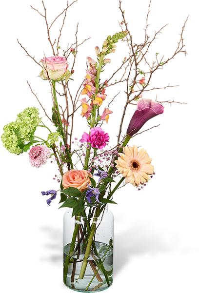 Bouquet Mandy Large - Bloemen In Een Vaas Clipart (600x600), Png Download