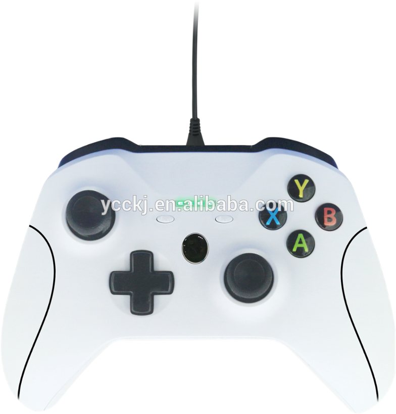 White Wired Controller For Xbox One/one S/pc Game Console - Powera Xbox One Controller Wired White Clipart (1000x955), Png Download