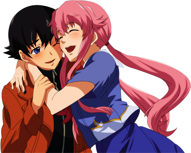 #yuno Gasai #mirai Nikki Clipart (700x530), Png Download