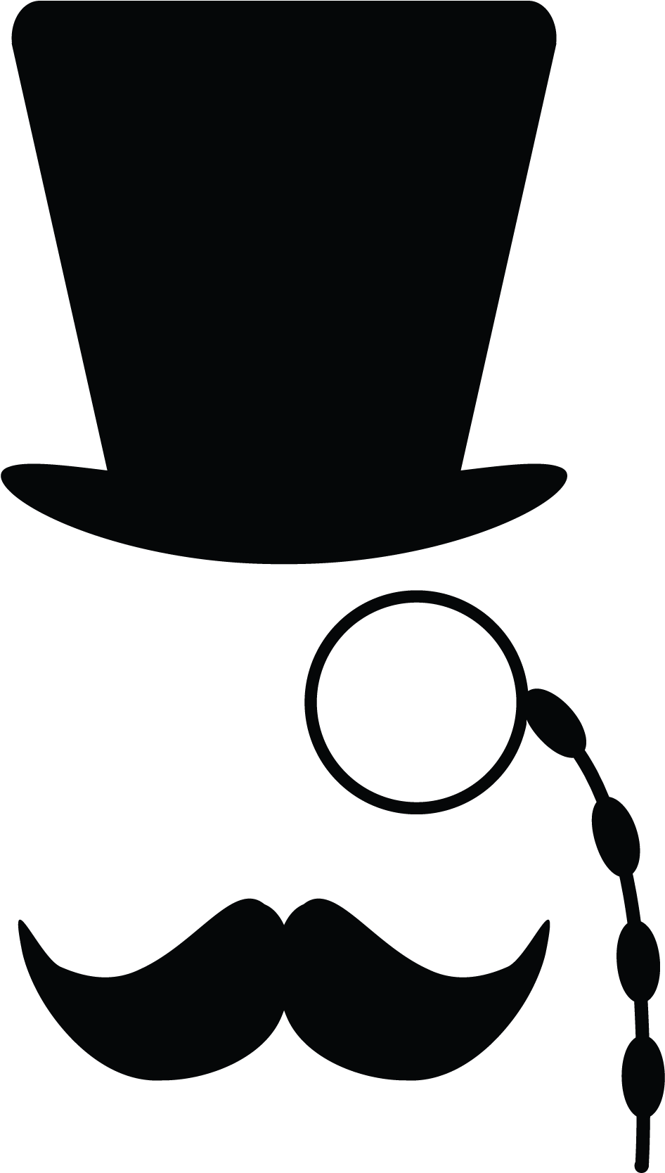 Monocole Gentleman Wall Art Decal - Gentleman Monocle Clipart (1875x1875), Png Download