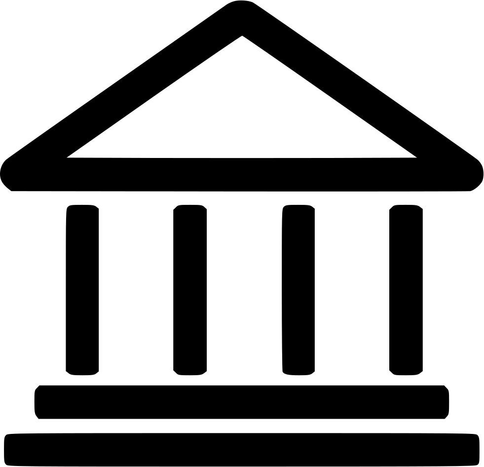 Png File Svg - White Png Icon Bank Clipart (981x946), Png Download