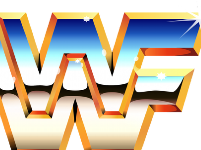 Wrestler Clipart Wrestling Match - Old School Wwf Logo - Png Download (640x480), Png Download