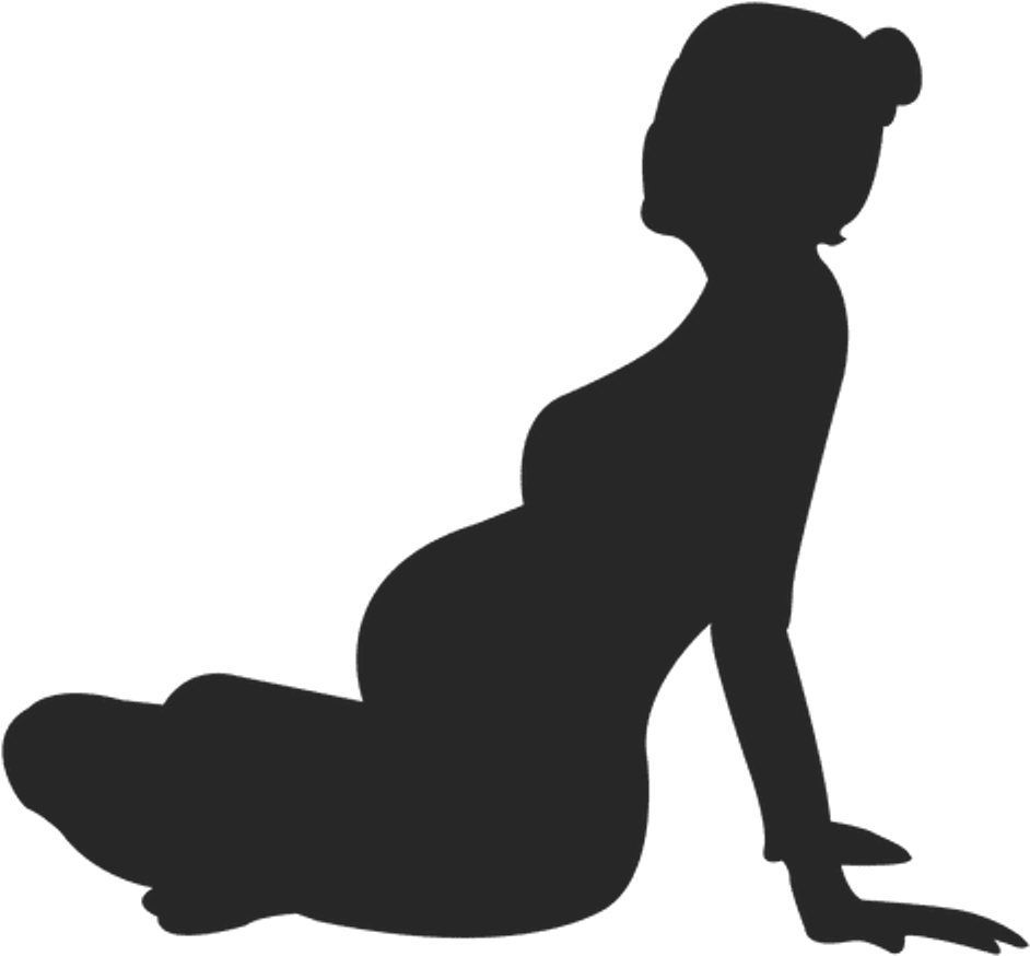 #silhouette #pregnant #woman #freetoedit Clipart (1024x1024), Png Download