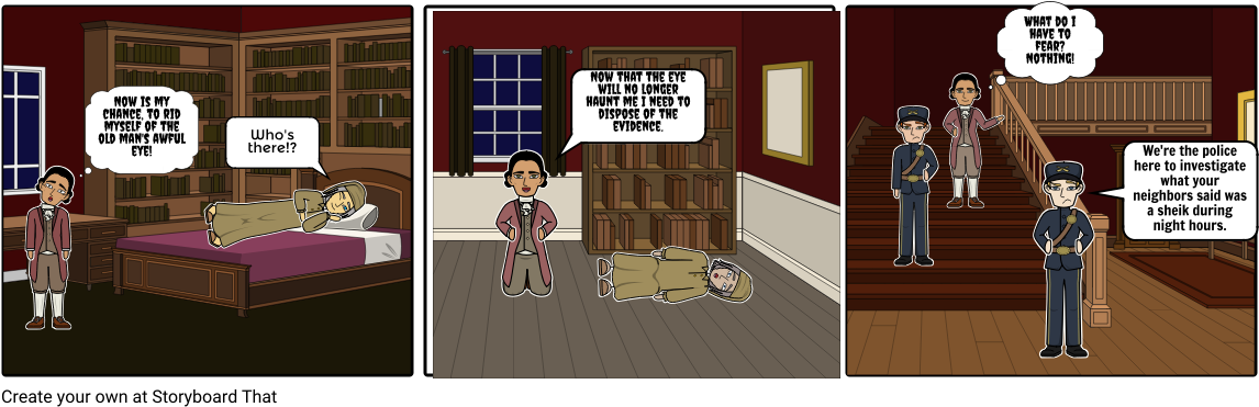 The Tell-tale Heart - Cartoon Clipart (1164x385), Png Download