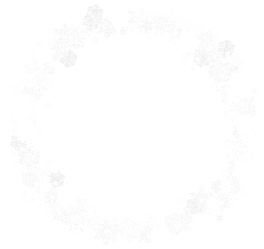 #white #silver #snowflakes #round #circle #frame - Circle Clipart (1024x1024), Png Download