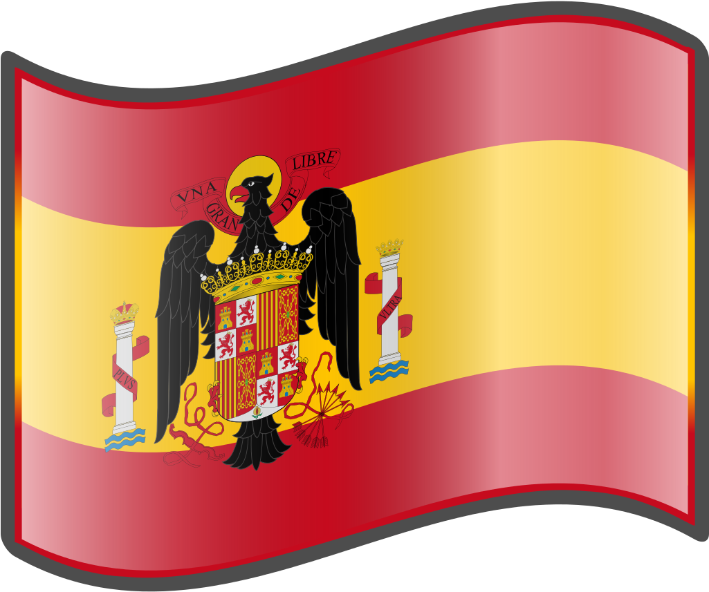 Nuvola Spanish Flag Clipart (1024x1024), Png Download