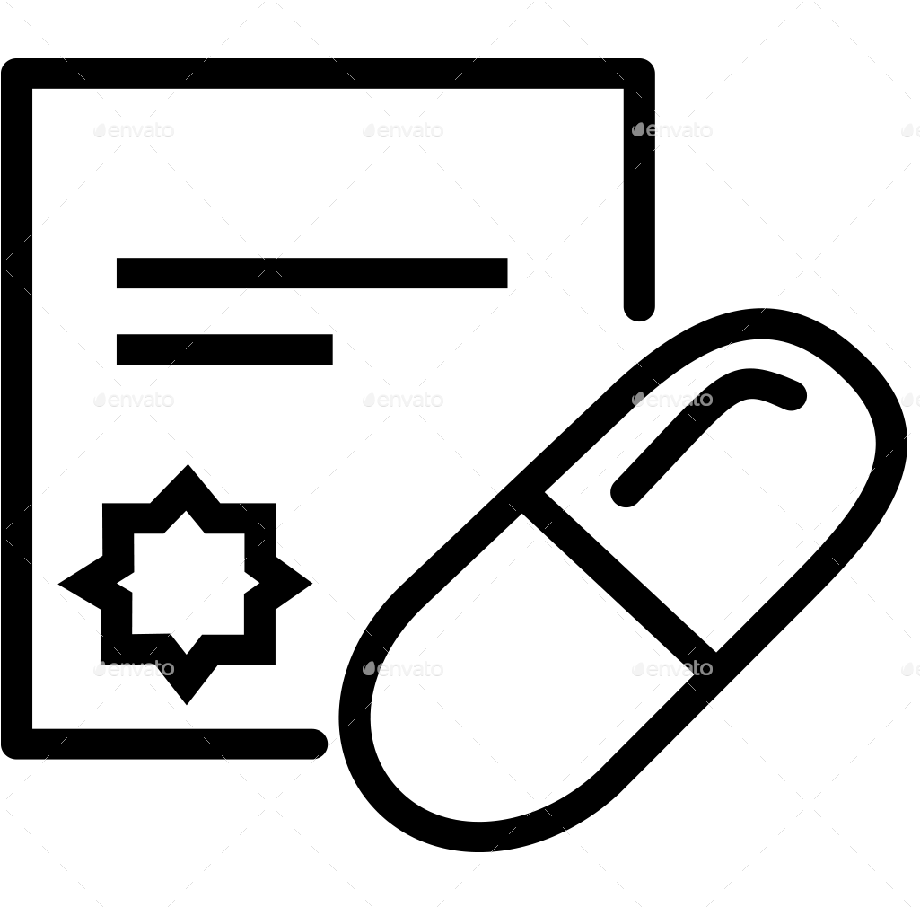 20 Medicine Drugs Pills Line Icon Clipart (1024x1024), Png Download